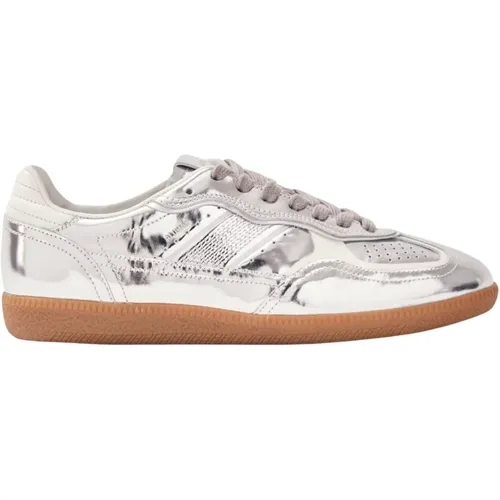 Tb.490 Rife Shimmer Silber Creme Leder Sneakers , Damen, Größe: 35 EU - ALOHAS - Modalova