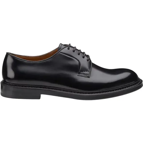 Schwarze Flache Schuhe , Herren, Größe: 46 EU - Doucal's - Modalova