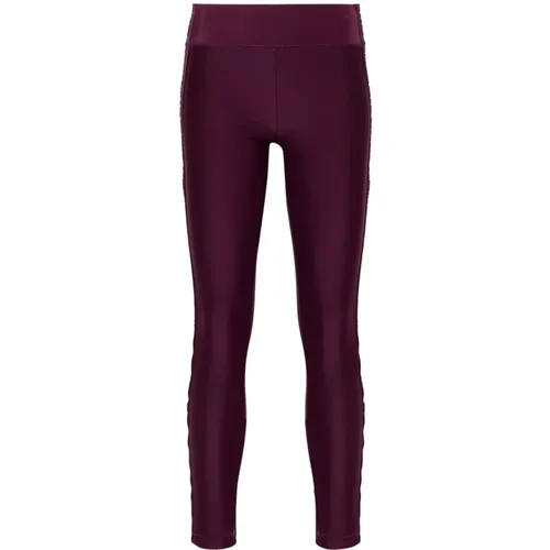 Lila Leggings Aw24 Stil Erhöhen , Damen, Größe: 2XS - Versace Jeans Couture - Modalova