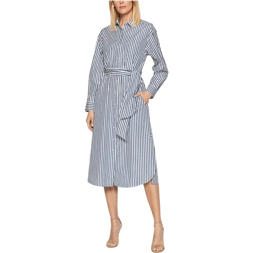 Vertical Striped Shirt Dress with Belt , female, Sizes: XS - Max Mara Weekend - Modalova