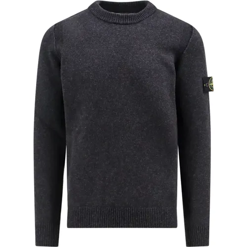 Grey Knitwear Aw24 Long Sleeve , male, Sizes: 2XL - Stone Island - Modalova