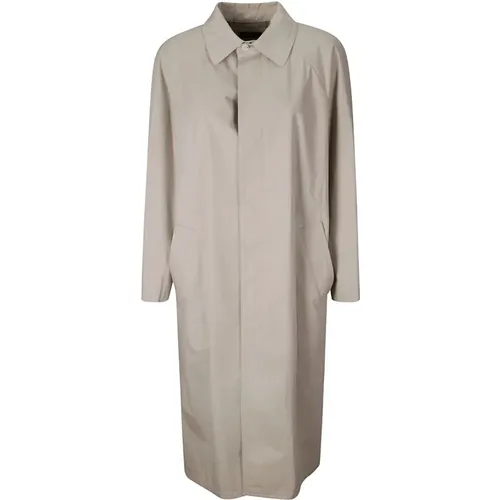 Baumwoll Trenchcoat mit Verstecktem Verschluss - A.P.C. - Modalova