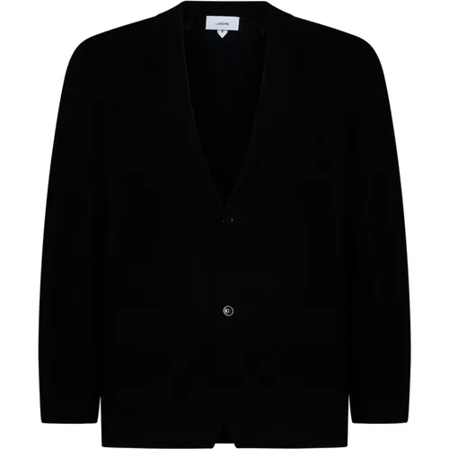 Knitted Jacket Notched Collar , male, Sizes: XL, M, L - Lardini - Modalova