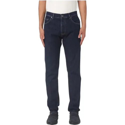 Iconic Washed Denim Pants , male, Sizes: W36, W35, W38, W34, W31, W33, W32 - Dondup - Modalova