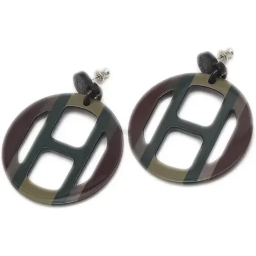 Pre-owned Fabric earrings , female, Sizes: ONE SIZE - Hermès Vintage - Modalova