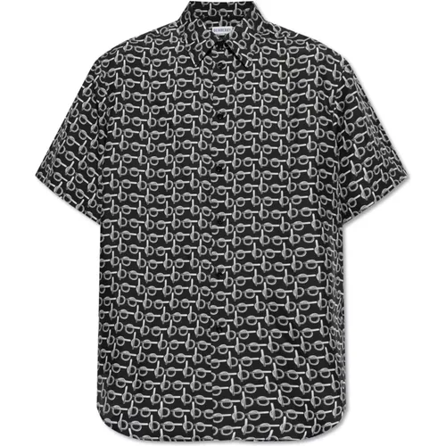 Silk shirt , male, Sizes: 2XL, L, XL - Burberry - Modalova