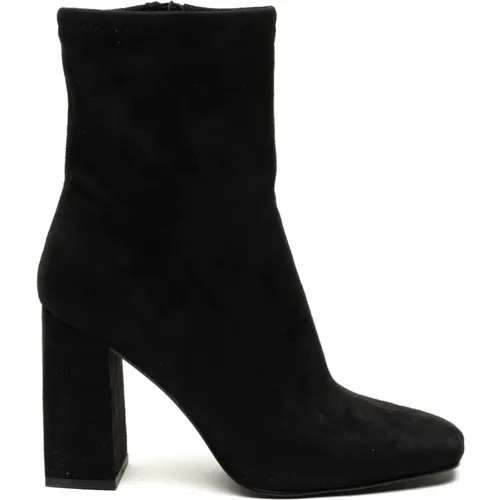 Schwarze Traverse Stiefeletten , Damen, Größe: 38 1/2 EU - Steve Madden - Modalova