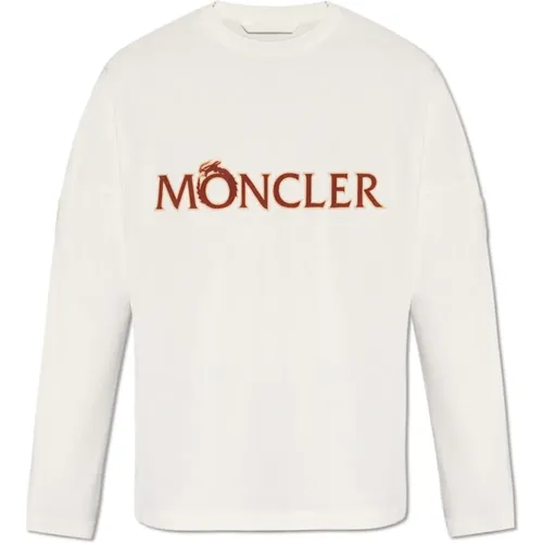 T-Shirt mit Logo , Herren, Größe: L - Moncler - Modalova