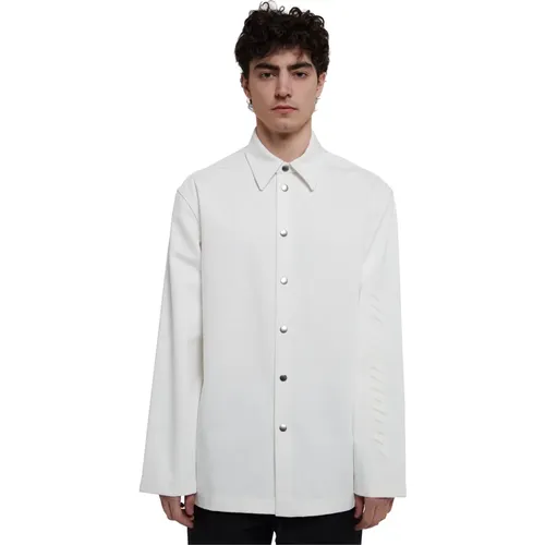 Cotton Shirt with Tone-on-Tone Print , male, Sizes: 2XS, 3XS - Jil Sander - Modalova