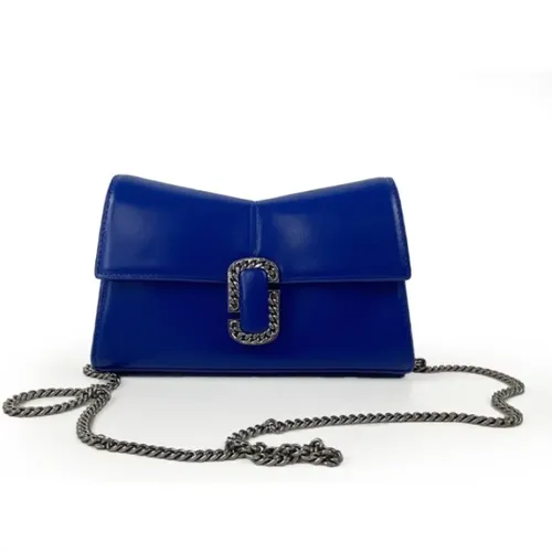 Blaue Handtasche mit Kette - Marc Jacobs - Modalova