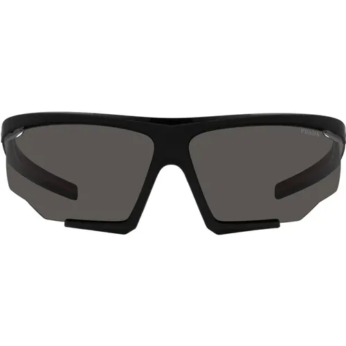 Sporty Sunglasses with Dark Grey Lenses , male, Sizes: ONE SIZE - Prada - Modalova