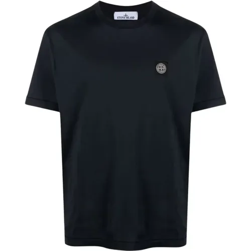 T-shirts and Polos with Compass Patch , male, Sizes: S - Stone Island - Modalova