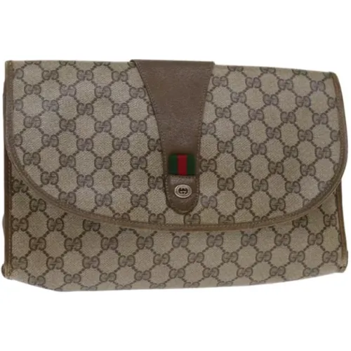 Pre-owned Leather clutches , female, Sizes: ONE SIZE - Gucci Vintage - Modalova