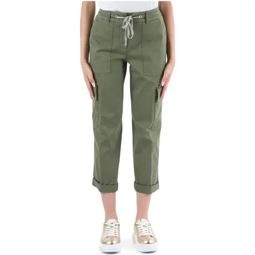 Cargo Stretch Cotton Pants , female, Sizes: M, XS, L, 2XS - PESERICO - Modalova