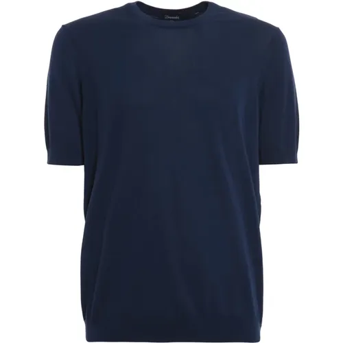 T-Shirt , male, Sizes: 2XL - Drumohr - Modalova