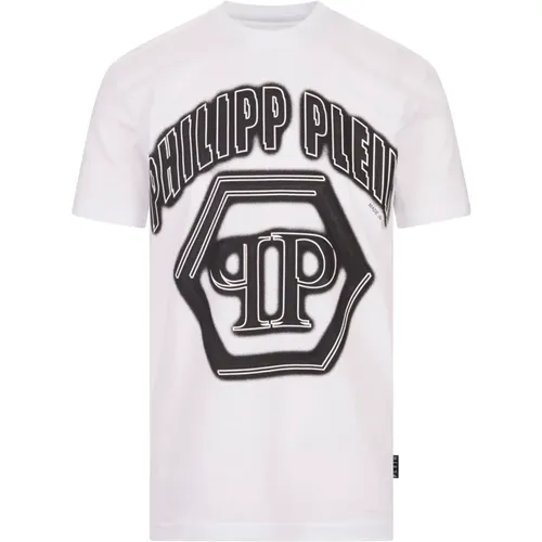 Graphic Print T-shirt , male, Sizes: M, XL, S, L - Philipp Plein - Modalova