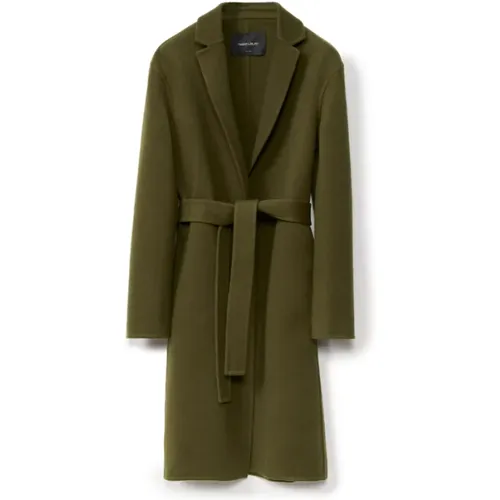 Wool Cashmere Belted Coat , female, Sizes: S - Fabiana Filippi - Modalova