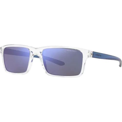 Stylish Sunglasses Crystal/Light Grey , male, Sizes: 57 MM - Arnette - Modalova