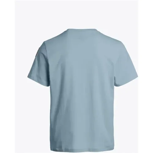 Weiches Blaues Himmel T-Shirt , Herren, Größe: L - Parajumpers - Modalova