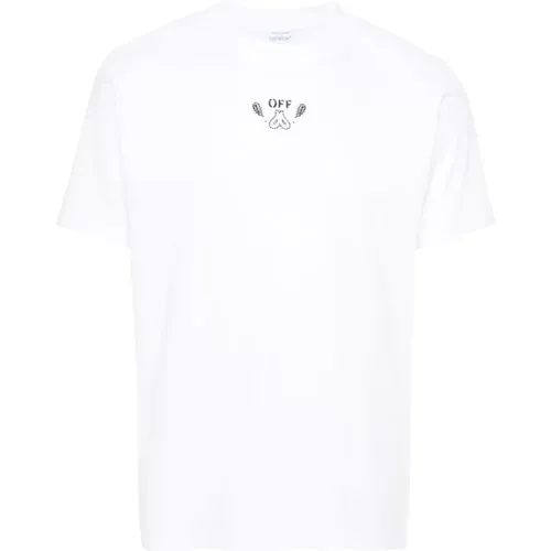 Off , Off- T-shirts and Polos , male, Sizes: M - Off White - Modalova
