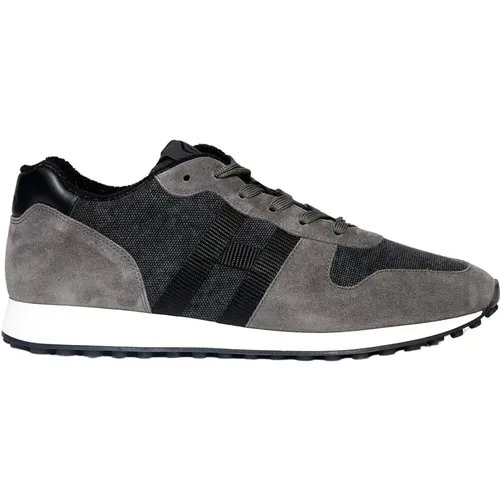 Mens Shoes Sneakers Grigio Noos , male, Sizes: 5 1/2 UK - Hogan - Modalova