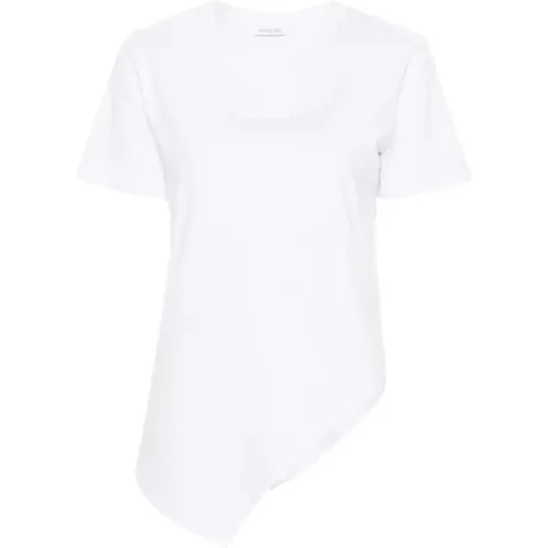 Optisches Weißes T-Shirt,Stilvolles Schwarzes T-Shirt Damen - PATRIZIA PEPE - Modalova