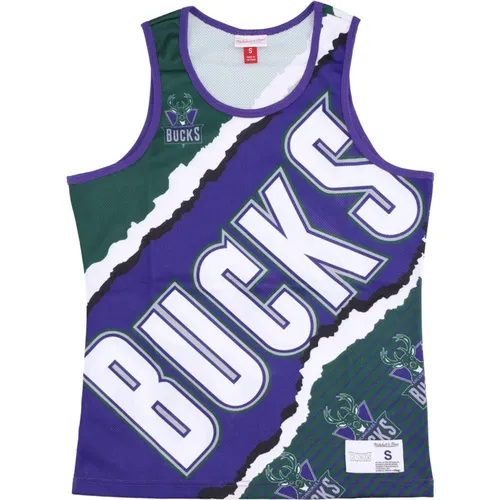 Milwaukee Bucks Basketball Tank Top , Herren, Größe: M - Mitchell & Ness - Modalova