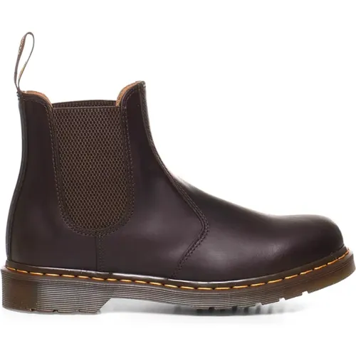 Leather Boots with Elastic Ankle Gusset , male, Sizes: 10 UK, 9 1/2 UK, 9 UK - Dr. Martens - Modalova