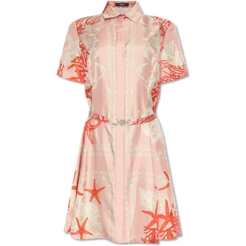 Kleid mit Barocco Sea Muster - Versace - Modalova