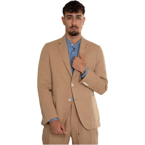 Modern Slim Fit Blazer with 2 Buttons , male, Sizes: 2XL, L, XL, 3XL - Boss - Modalova