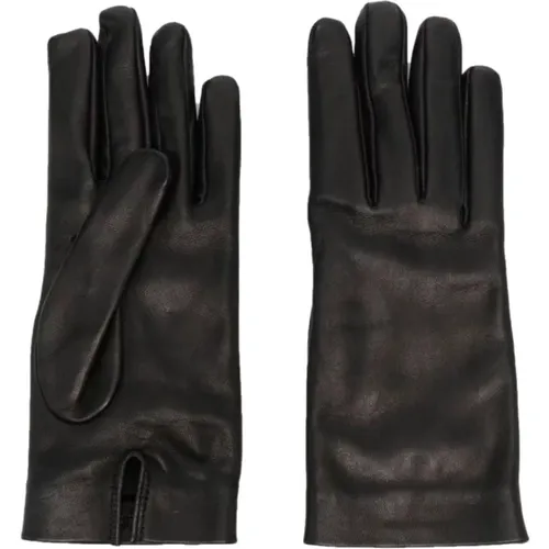 Gloves , female, Sizes: 6 1/2 IN - Saint Laurent - Modalova