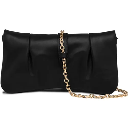 Glenda Schwarze Leder Crossbody Tasche , Damen, Größe: ONE Size - Gianni Chiarini - Modalova