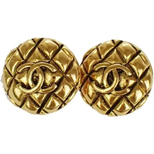 Pre-owned Metal earrings , female, Sizes: ONE SIZE - Chanel Vintage - Modalova