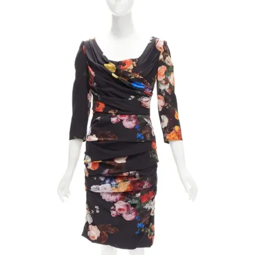 Pre-owned Silk dresses , female, Sizes: 3XL/4XL - Dolce & Gabbana Pre-owned - Modalova