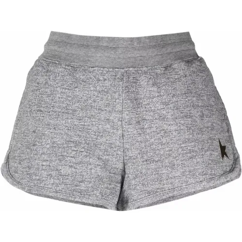 Sterne Baumwollshorts für Frauen , Damen, Größe: S - Golden Goose - Modalova