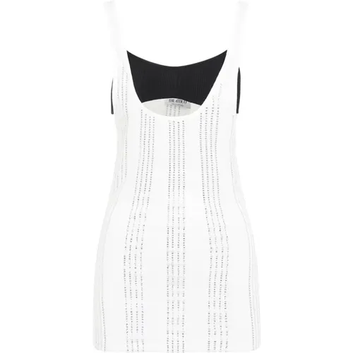 Ribbed Jersey Tank Top , female, Sizes: 2XS, S, XS - The Attico - Modalova