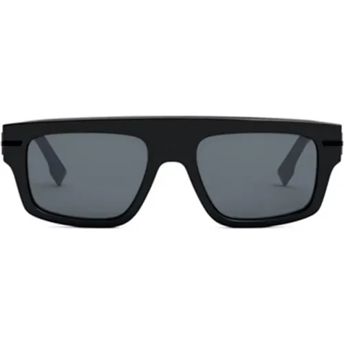 Rectangular Sunglasses for Men , male, Sizes: 54 MM - Fendi - Modalova