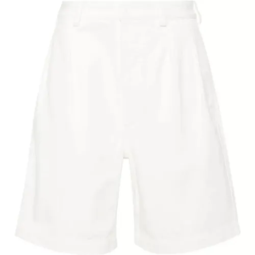 Weiße Plissierte Shorts für Frauen , Herren, Größe: M - Sunflower - Modalova