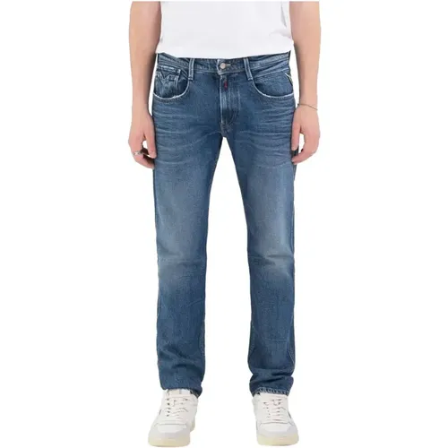 Slim Fit Denim Jeans , Herren, Größe: W31 L32 - Replay - Modalova