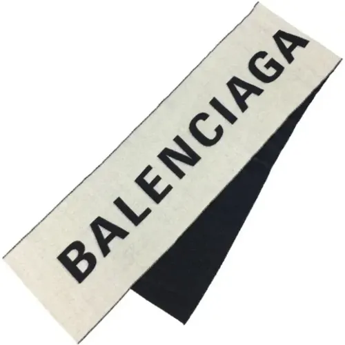 Pre-owned Wool scarves , female, Sizes: ONE SIZE - Balenciaga Vintage - Modalova