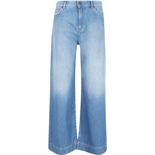 Baggy Jeans aus Baumwolle mit Reißverschluss und Knopf - Max Mara Weekend - Modalova
