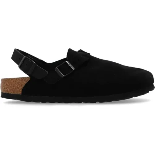 Schwarze Wildleder Clogs für Frauen , Damen, Größe: 36 EU - Birkenstock - Modalova