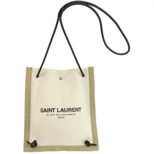 Pre-owned Canvas shoulder-bags , female, Sizes: ONE SIZE - Yves Saint Laurent Vintage - Modalova