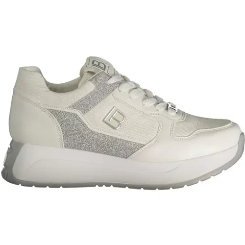 Weiße Plateau-Sneaker mit Kontrastdetails , Damen, Größe: 39 EU - Laura Biagiotti - Modalova