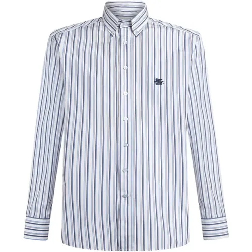 Striped Pegasus Shirt , male, Sizes: 5XL, XL, L - ETRO - Modalova