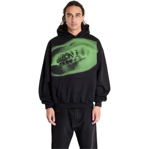 Grillz Hoodie Schwarz Baumwolle Herren , Herren, Größe: M - Karl Kani - Modalova