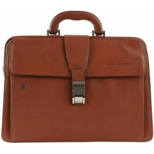 Men's Bags Handbag Leather Ss21 , male, Sizes: ONE SIZE - Piquadro - Modalova