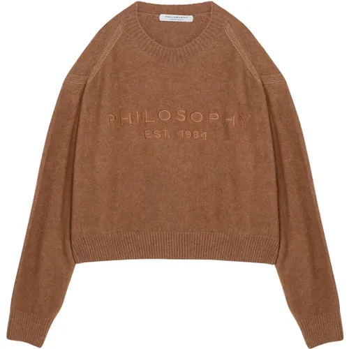 Rundhals Pullover , Damen, Größe: XS - Philosophy di Lorenzo Serafini - Modalova