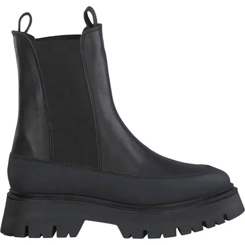 Schwarze geschlossene Booties für Damen , Damen, Größe: 37 EU - tamaris - Modalova