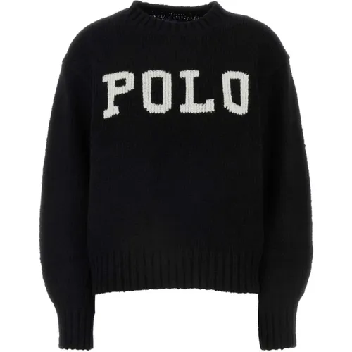 Pullover Schwarz , Damen, Größe: 2XS - Ralph Lauren - Modalova